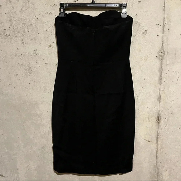 Reiss Black Delmano Bustier Strapless Mini Dress Women’s Size 4 - Picture 8 of 16